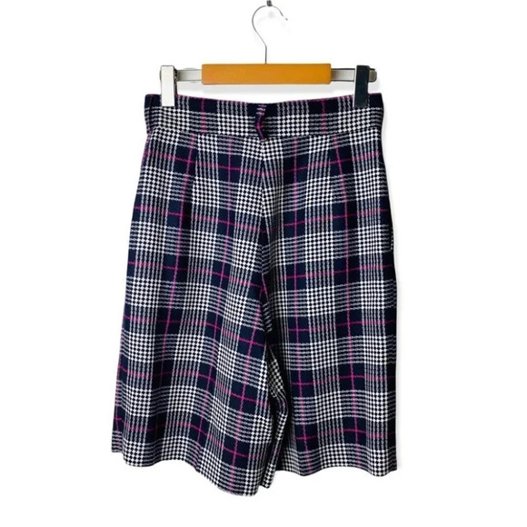 Louben  Vintage High Waisted Checker Plaid Shorts - Picture 3 of 8